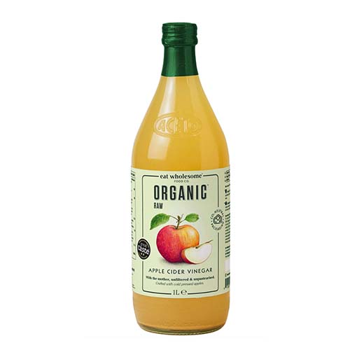 Eat Wholesome Organic Raw Apple Cider Vinegar Unfiltered with The Mother, in Box, 1 l (Pack of 1)